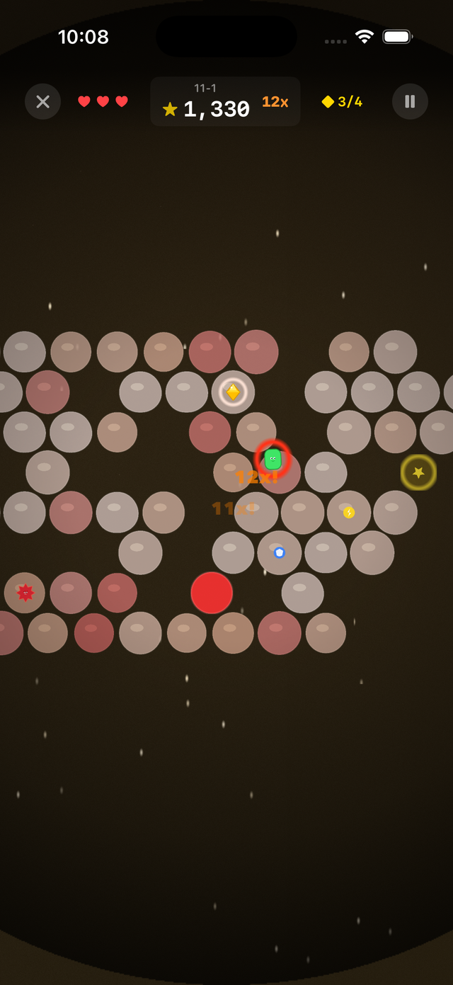 Enemies on the hex grid
